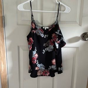 Bleuh ciel floral tank, size medium
